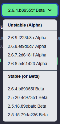 Lista de versiones Meshtastic a 30 de mayo de 2025